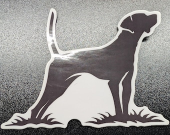 4" English Pointer On‑Point Vinyl Decal
