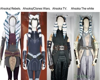 Ahsoka costume in different versions