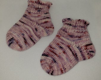 Hand Knit Baby Socks