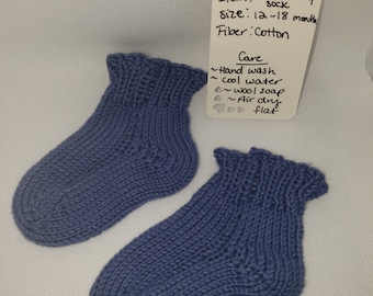 Hand Knit Baby Socks