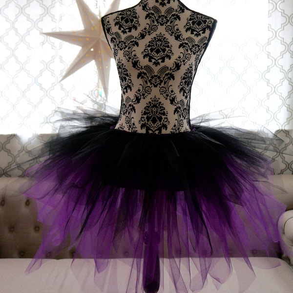 Ursulaesque Adult Tutu - Black and Purple Tutu - Maleficent  Tutu