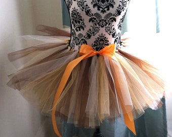 Brown Mix Tutu - Adult Tutu - Lion Tutu - Deer Tutu