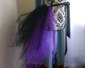 Purple and Black Adult Bustle