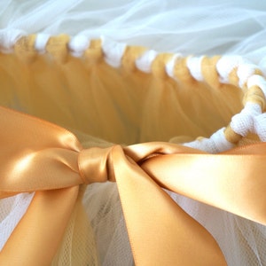 Baby Tutu Gold and Cream Tutu Gold and Ivory Tutu image 4