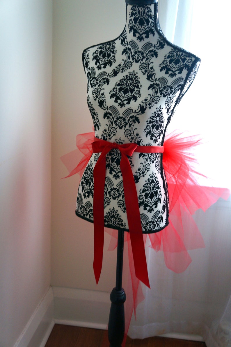 Adult Half Tutu Red Bustle Tutu