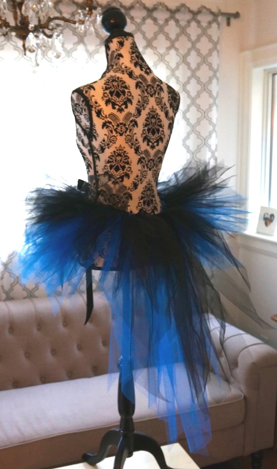 Royal Blue Black Adult Tutu Skirt | Witch Costume, Steampunk Bustle, Plus Size Tulle - Etsy Royal Blue Black Adult Tutu Skirt | Witch Costume, Steampunk Bustle, Plus Size Tulle - Etsy