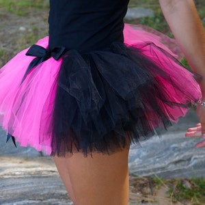 Pink & Black Teen or Adult Tutu / Rave Tutu