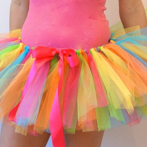 Candy Tutu Multi Couloured Adult Tutu Rave Tutu Race Tutu Running Tutu image 3