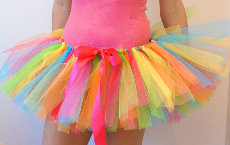 Candy Tutu Multi Couloured Adult Tutu Rave Tutu Race Tutu Running Tutu image 3