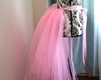 Light Pink Tulle Train