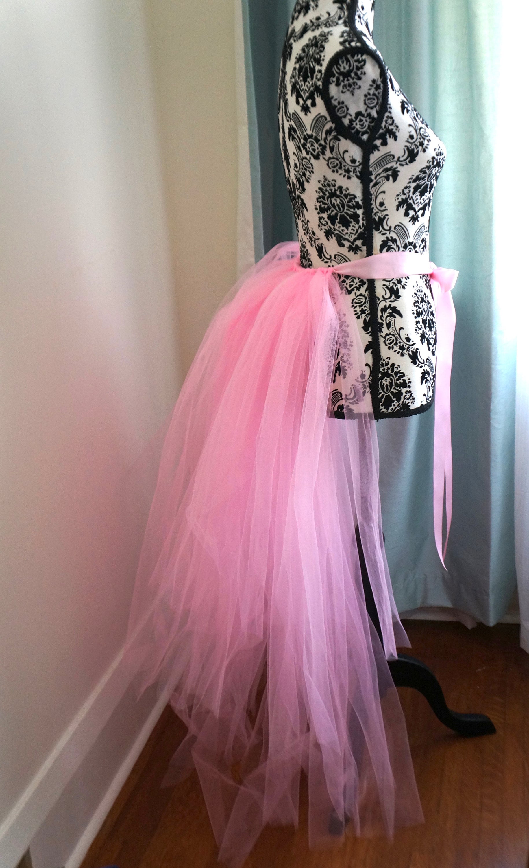 Light Pink Tulle Train