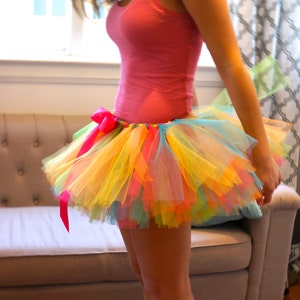 Candy Tutu Multi Couloured Adult Tutu Rave Tutu Race Tutu Running Tutu image 4