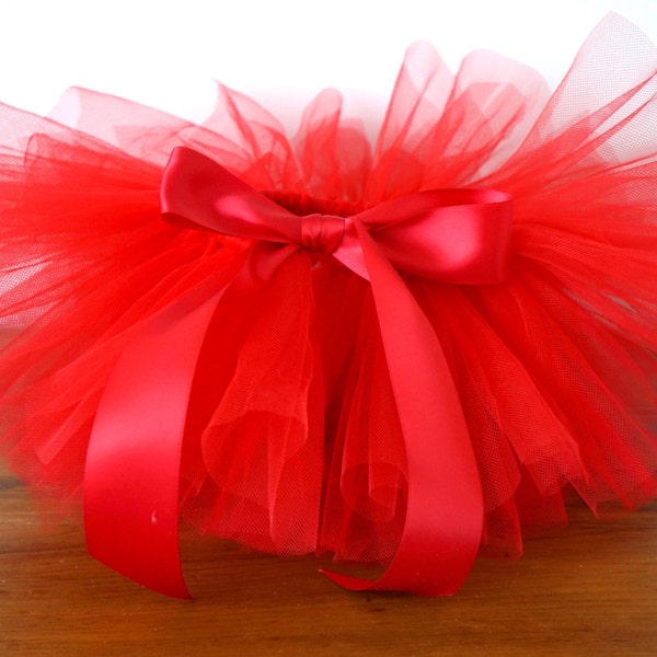 Baby Tutu - Red Tutu - Newborn Tutu - 3 Month Tutu - 6 Month Tutu - 12 Month Tutu