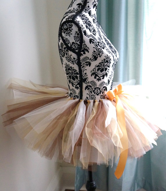 brown tutu dress for women DOLLY VELVET COSMIC STRINGS caramel Brown / Custom color Silhouette BALYKINA REBECCA TRANSFORMER CORSET TOP-TO-DRESS