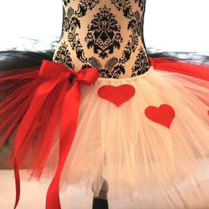 Adult Tutu Heart Queen Red and Black Tutu Valentines Tutu image 4