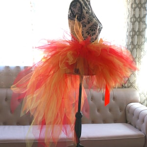 Adult Fire Tutu with Bustle