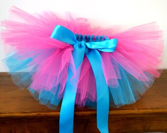 Baby Tutu - Pink and Blue Tutu - Hot Pink & Blue