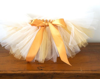 Baby Tutu - Gold and Cream Tutu - Gold and Ivory Tutu