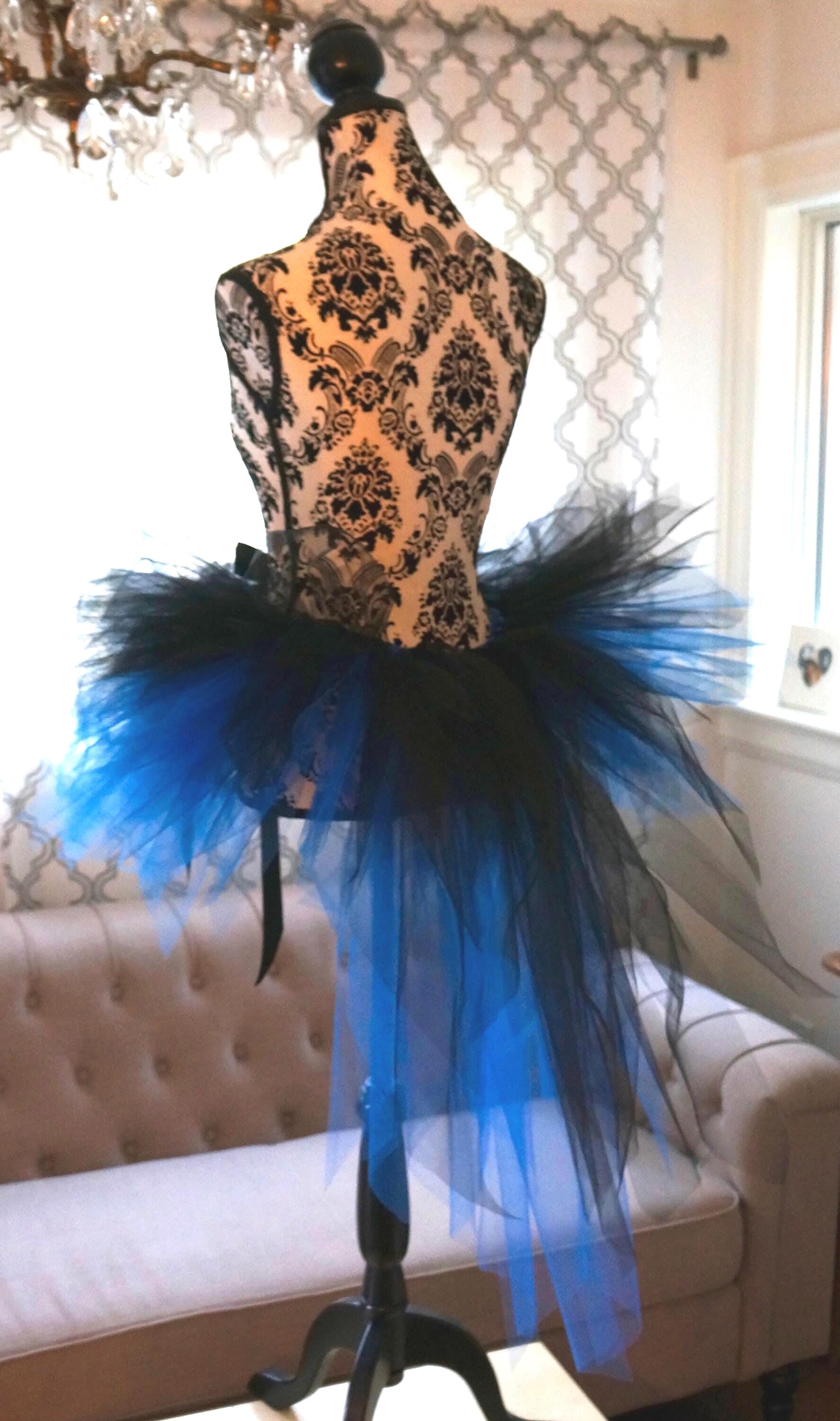 blue tutu dress adult Royal Black Skirt | Witch Costume, Steampunk Bustle, Plus Size Tulle DRESSES TO WEAR Women's Sleeveless Hollow Out Item:Dress Lowest prices online