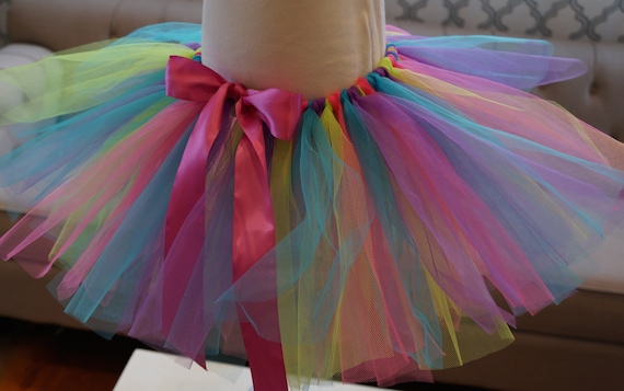 Tutu multicolor de color Tutú para niños Tutú de niña Tutú arco iris -   México