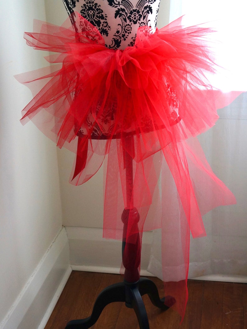Adult Half Tutu Red Bustle Tutu