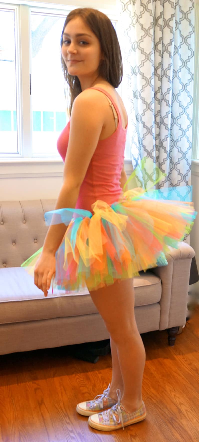 Candy Tutu Multi Couloured Adult Tutu Rave Tutu Race Tutu Running Tutu image 2