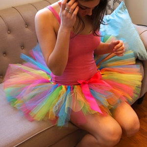 Candy Tutu Multi Couloured Adult Tutu Rave Tutu Race Tutu Running Tutu image 5