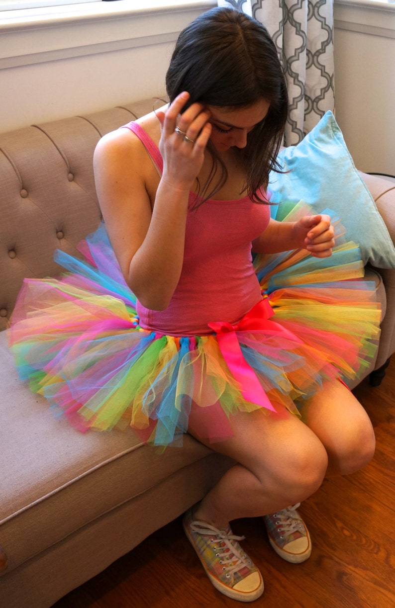 Candy Tutu Multi Couloured Adult Tutu Rave Tutu Race Tutu Running Tutu image 5