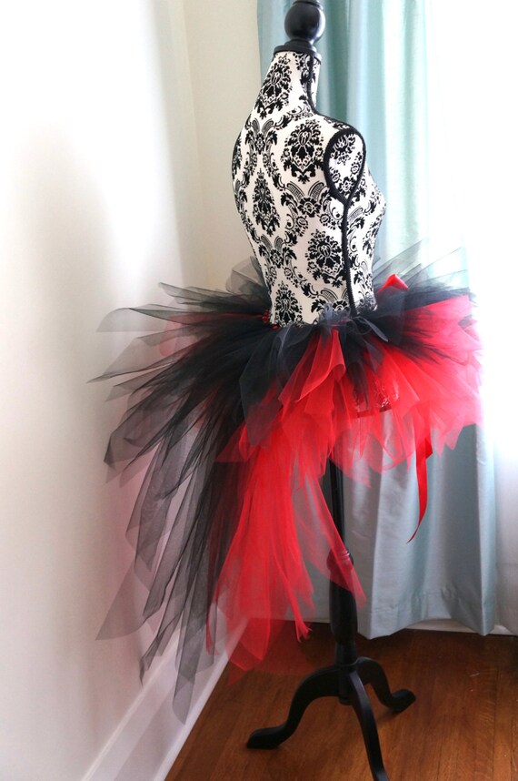 Red and Black Bustle Tutu - Etsy