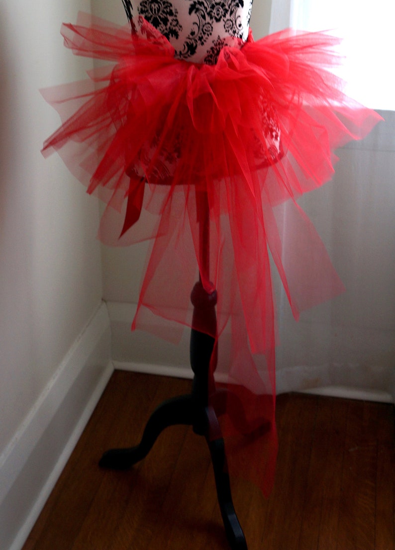 Adult Half Tutu Red Bustle Tutu
