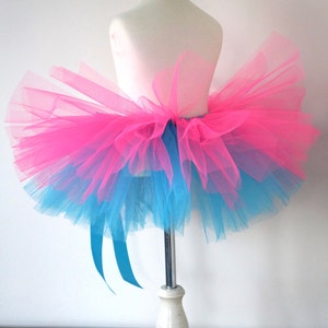 Girls Tutu Pink and Blue Tutu Kids Tutu Birthday Tutu image 4