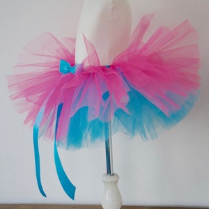 Girls Tutu Pink and Blue Tutu Kids Tutu Birthday Tutu image 3