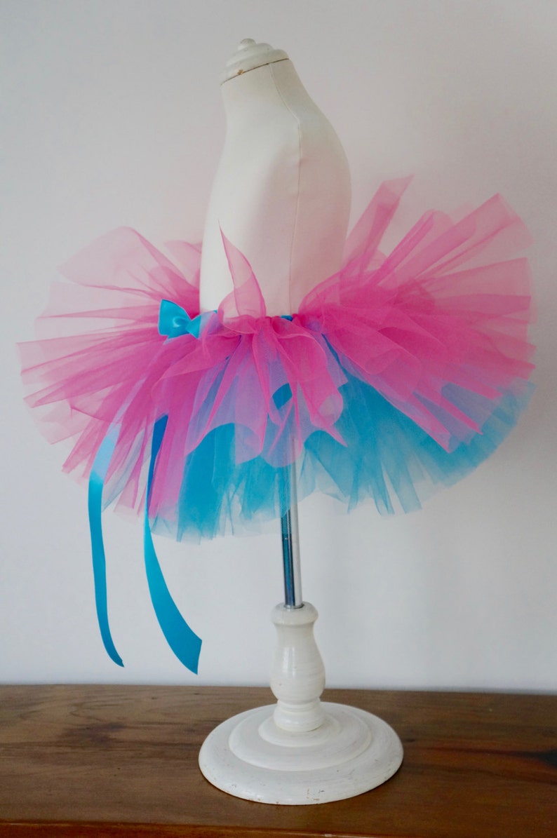 Girls Tutu Pink and Blue Tutu Kids Tutu Birthday Tutu image 3