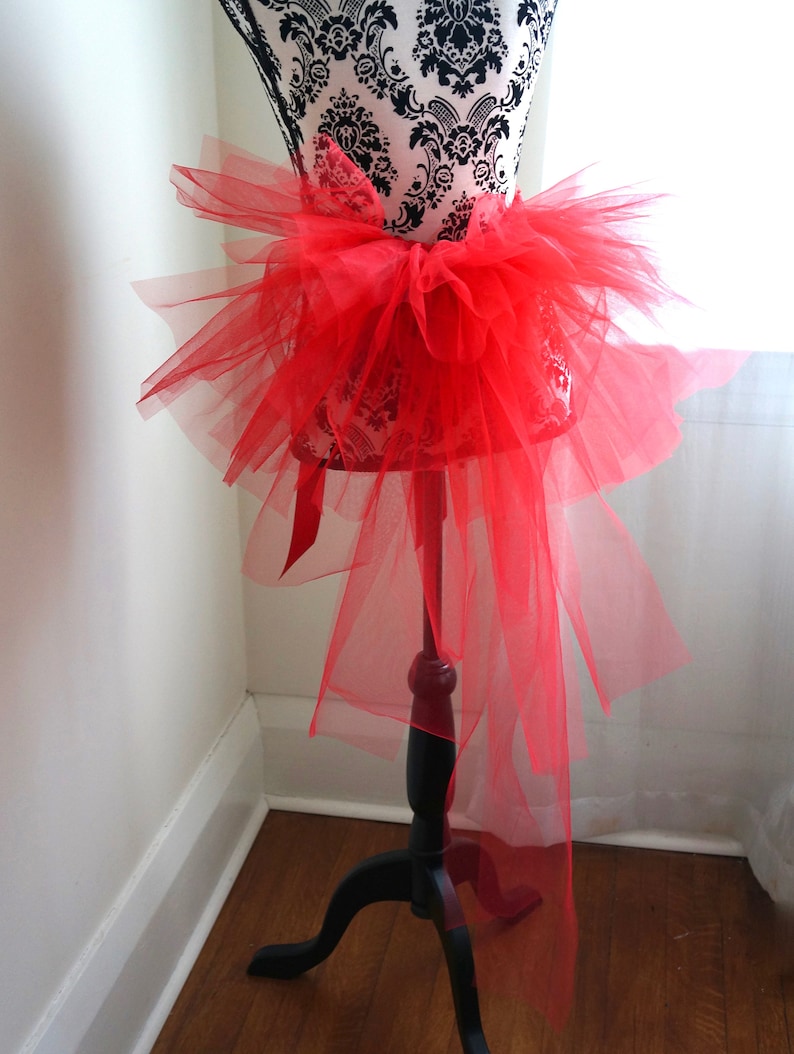 Adult Half Tutu Red Bustle Tutu