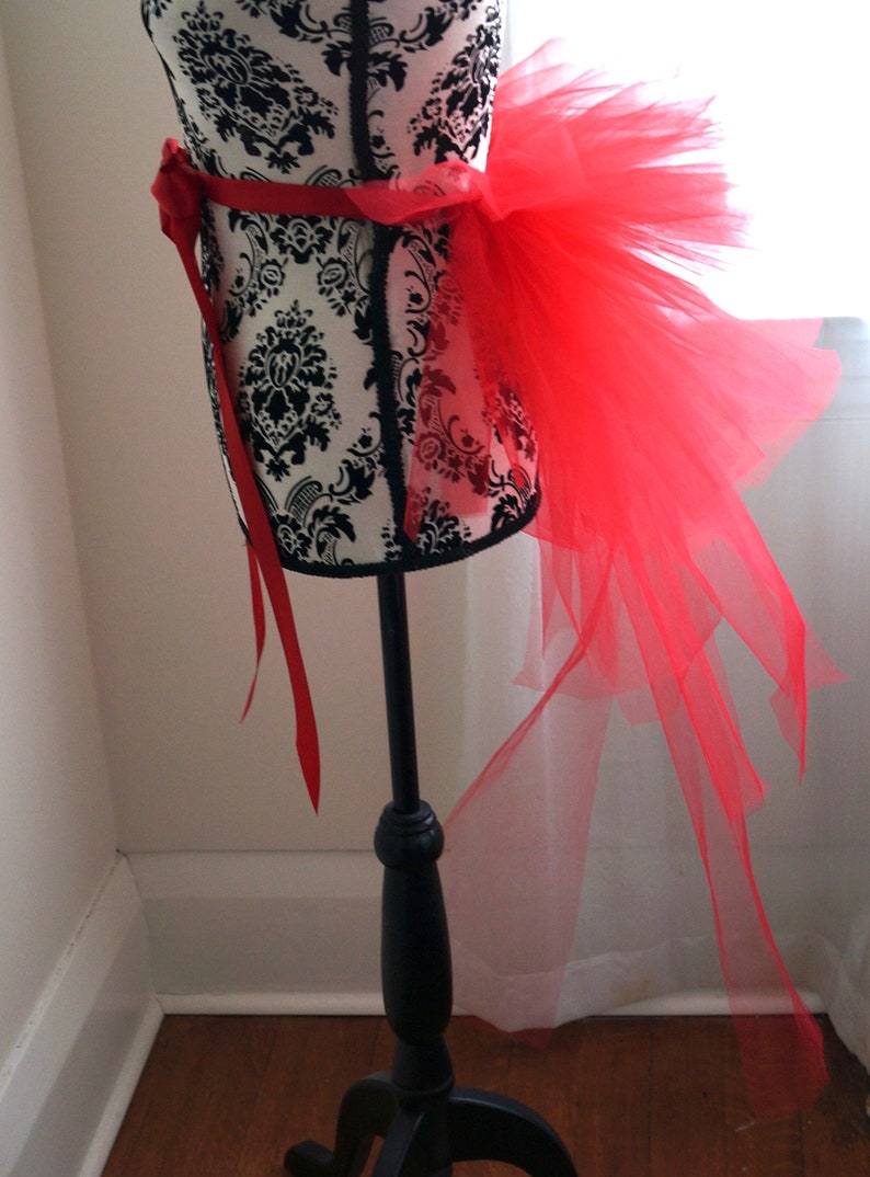 Adult Half Tutu Red Bustle Tutu