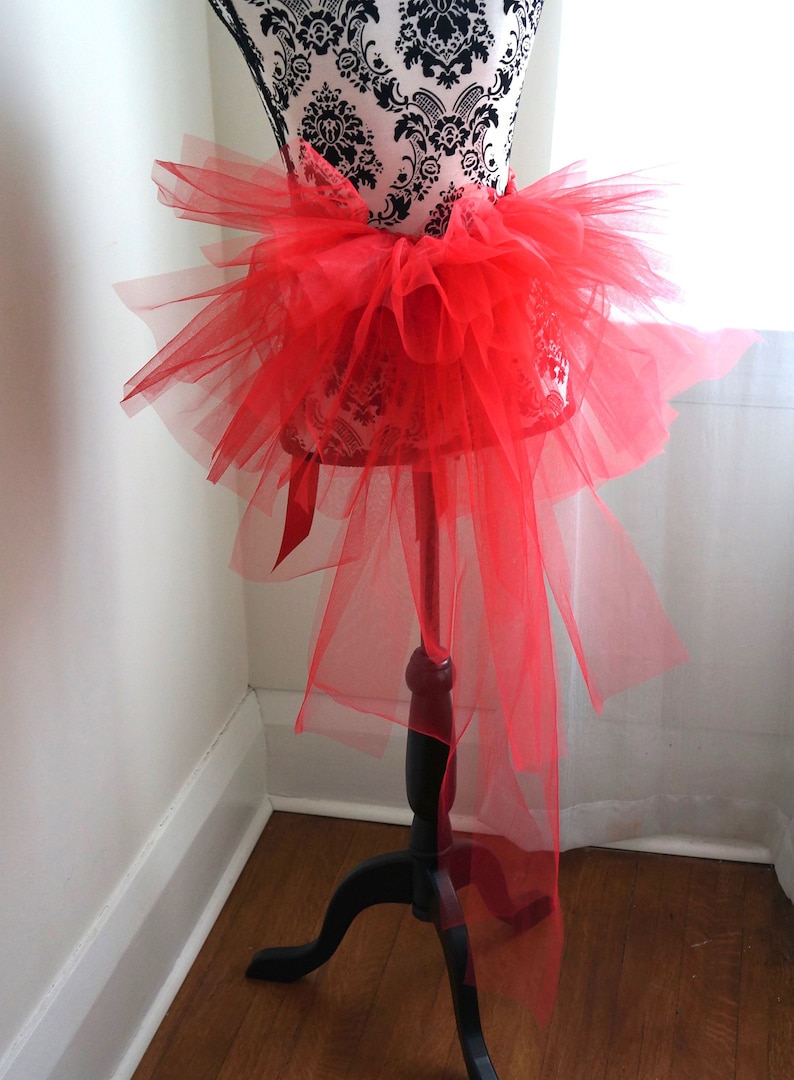Adult Half Tutu Red Bustle Tutu