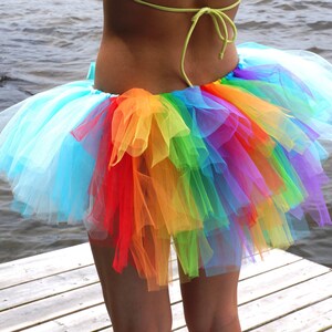 Handmade Rainbow Adult Tutu – Rave, Race, Festival Costume