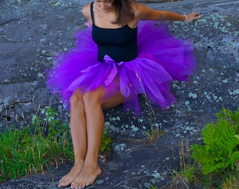 Handmade Purple Adult Tutu - Adjustable Halloween Costume - Etsy Handmade Purple Adult Tutu - Adjustable Halloween Costume - Etsy