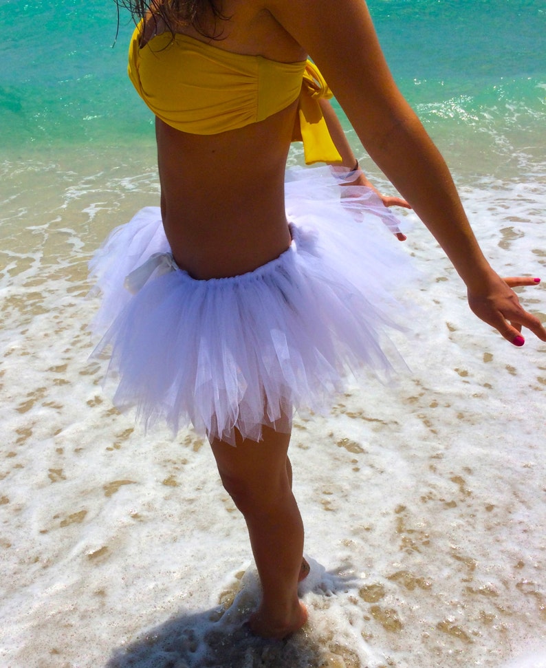 Running Tutu White Tutu Bachelorette Tutu Adult Tutu Rave Tutu