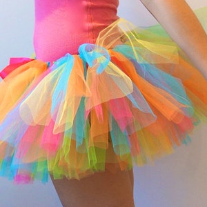 Candy Tutu Multi Couloured Adult Tutu Rave Tutu Race Tutu Running Tutu image 1