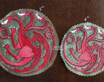 Game of Thrones - Stark, Tully, Lannister, Targaryen House Sigil - Large size Applique Patches Collages