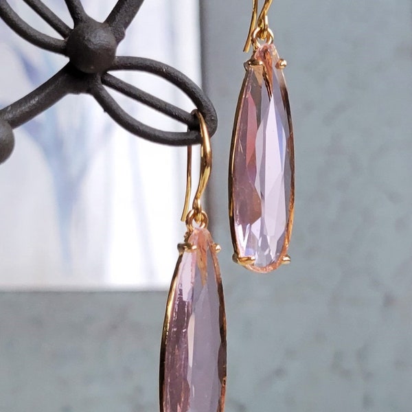 Long Earrngs. Crystal Clear Teardrop Earrngs. Extra Long | Etsy Long Earrngs. Crystal Clear Teardrop Earrngs. Extra Long | Etsy