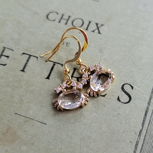 Crystal crab earrings, Zodiac Cancer earrings, Dainty cute crab, Crab lovers jewelry, Cute crab gift, Zodiac Cancer, Gift for crab lovers