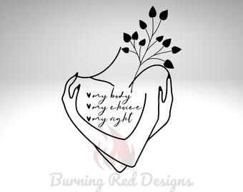 My Body My Choice  Decal | Womens Rights | Pro Choice | Feminist Decal