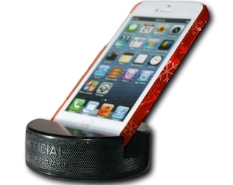 Original Puckups Hockey Puck Phone Stand - Indestructible Smartphone Stand - Iphone / Samsung