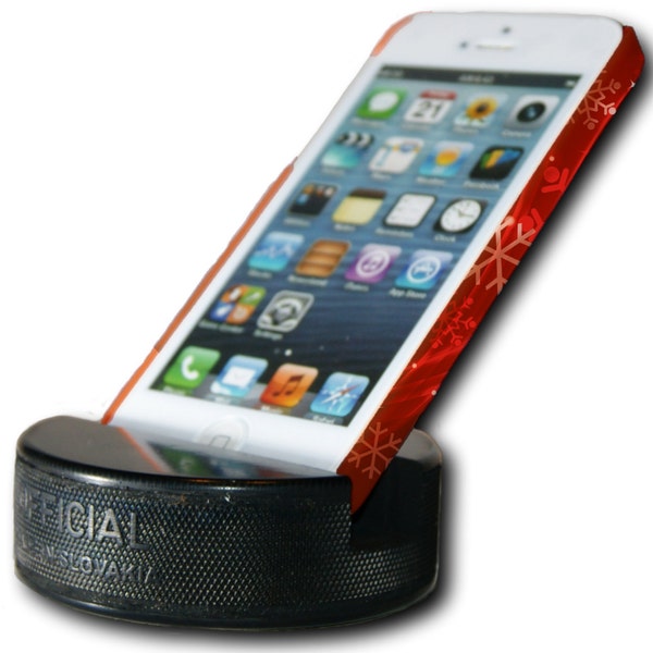 Original Puckups Hockey Puck Phone Stand - Indestructible Smartphone Stand - Iphone / Samsung