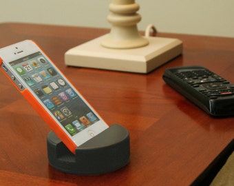 Cell Phone Stand Made From A Real Hockey Puck- iPhone / Android / Samsung Galaxy Stand - Cellphone Stand by PuckUps