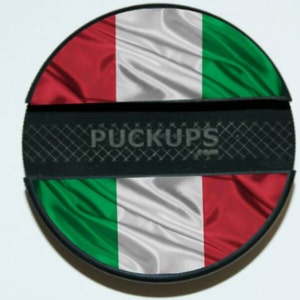 Italy - Italian Flag - Hockey Puck Cell Phone Holder - iPhone / Android / Samsung Galaxy / Google Pixel