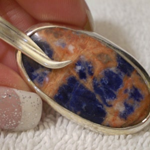 Sodalite (Natural) 925 Sterling Silver Pendant