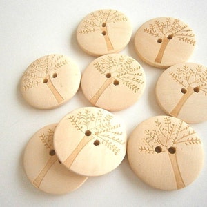 Boho Wooden Buttons 20 or 100 Qty Fancy Printed 3/4 Diameter Wood Buttons  Assorted Styles & Colors Sewing Crafts Scrapbook Supplies B120 